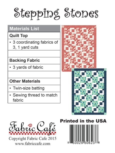 Stepping Stones - 3 Yard Quilt Pattern by Fabric Café - Image 2