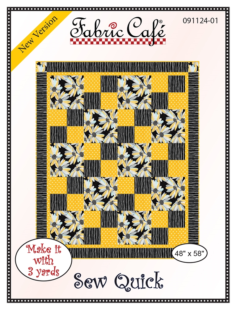 Sew Quick – 3 Yard Quilt Pattern by Fabric Café – The Quilting Shed