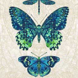 Luminosity dragonfly butterfly peacock panel
