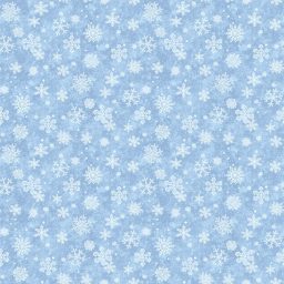 Father Christmas Blue Snowflakes