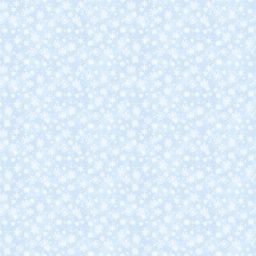 Father Christmas Lt Blue small snowflakes
