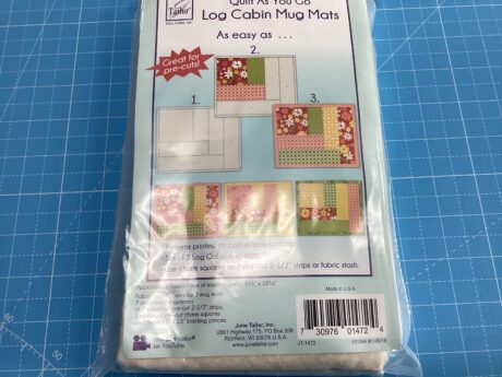 Log Cabin Mug Mats - Quilt As You Go
