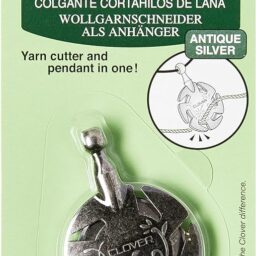 Clover Yarn Cutter Pendant - Silver