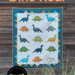 Dino Roar Quilt Pattern by Slice of Pi