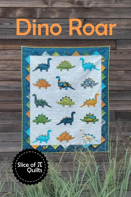 Dino Roar Quilt Pattern by Slice of Pi