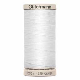 Gutermann Hand Quilting Thread - White - 200m