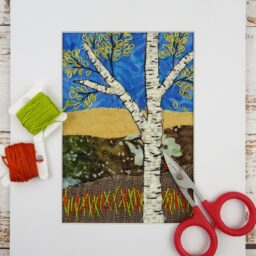 Autumn Birch Landscape Slow Stitching Workshop - with Darcy Hunter