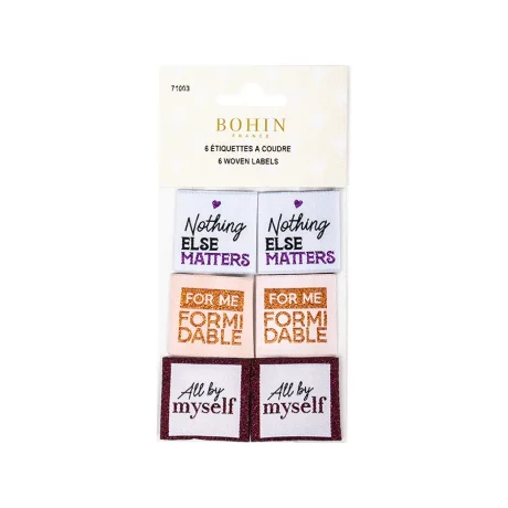 Bohin Woven Labels - Songs - Pack of 6