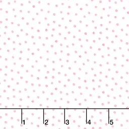 Ballet Bunnies - Ballet pink Dots on white