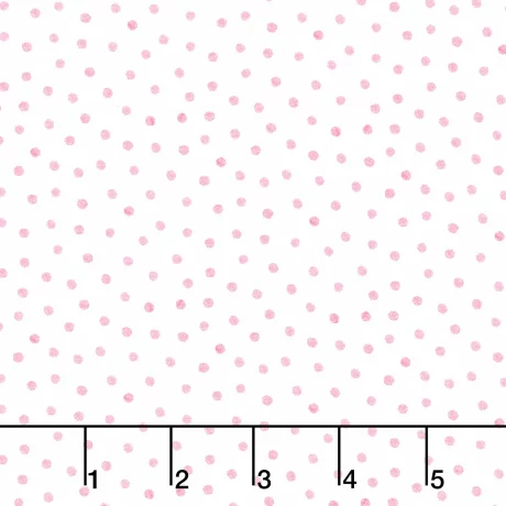 Ballet Bunnies - Ballet pink Dots on white