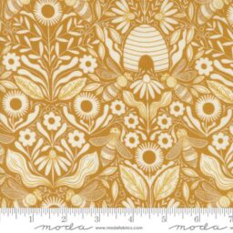 Bee Garden by Gingiber - Beehive Melody Damask - 14-14