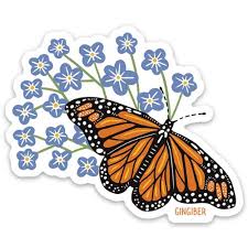 Bee Garden by Gingiber - Summer Butterfly Sticker