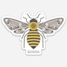 Bee Garden by Gingiber - Bumblebee Sticker