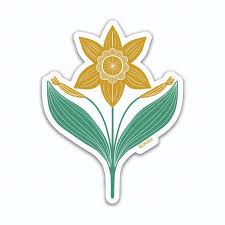 Bee Garden by Gingiber - Daffodil Sticker