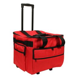 Serger Trolley - Red machine roller bag case