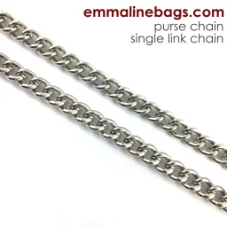 Purse Chain: Single Link - 26" (66cm) Long - Nickel