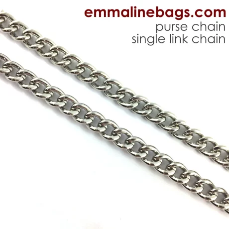 Purse Chain: Single Link - 26" (66cm) Long - Nickel