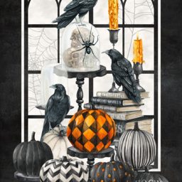 Spellbound Halloween - Gothic Window Panel