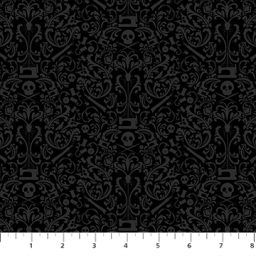 Mr. Bones Sews - Damask Black