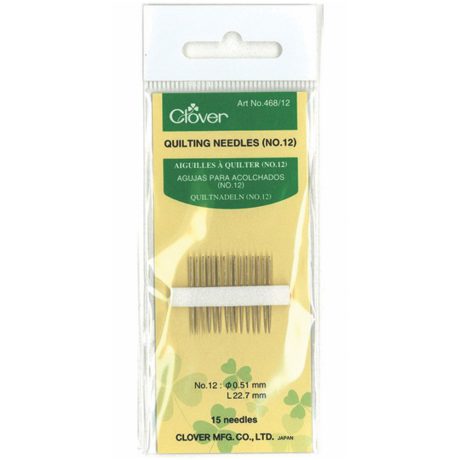 Clover Quilting Needles - #12