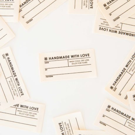 Sara Hearts Labels - Large Quilt Write-In