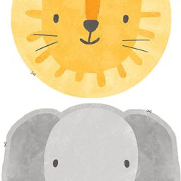 Sunny Safari for Baby - Minky Animal Pillow Panel