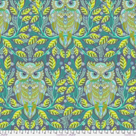 Full Moon Forest - Tula Pink - Hootie Patootie - Starlight