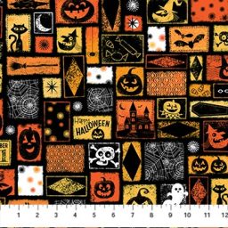 Hip Hip Halloween - Happy Halloween Stamp Print