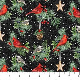 Winter Song from Northcott - Sprigs and Birds
