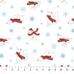 Woodland Wishes Christmas - Bear Toss - White