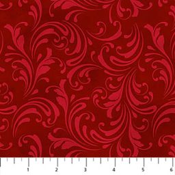 St. Nicholas Christmas - Scroll - Dark Red