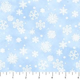St. Nicholas Christmas - Snowflakes - Light Blue