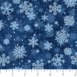 St. Nicholas Christmas - Snowflakes - Blue
