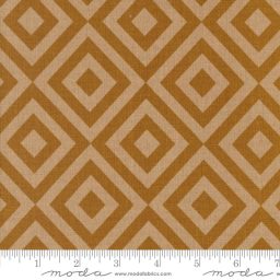 Rainier by Jessica Rose - 70% Cotton, 30% Linen - Glacier Peak Geometric - Caramel