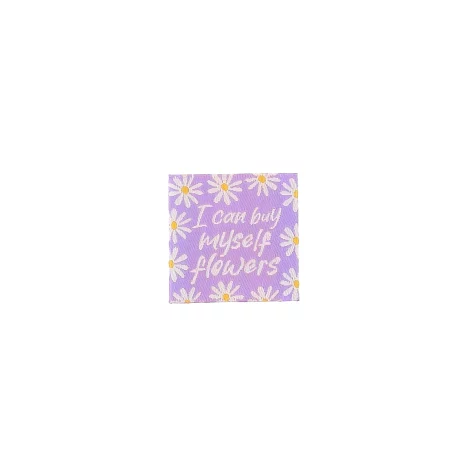 Sew on Labels - I Can Buy Myself Flowers