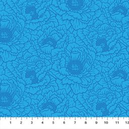 Full Bloom by Heather Bailey - Peony Texture - Blue