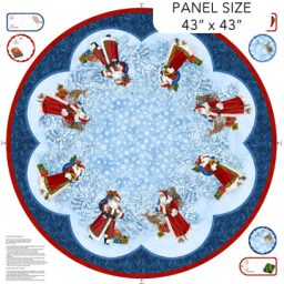 St. Nicholas Christmas - Tree Skirt Panel