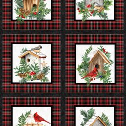 Winter Song from Northcott - Birdhouse Panel