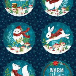 Woodland Wishes Christmas - Snowball Panel