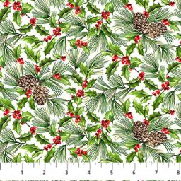 Christmas Holiday Joy - Pine and Holly Toss