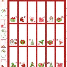 Vintage Christmas - Advent Calendar Panel