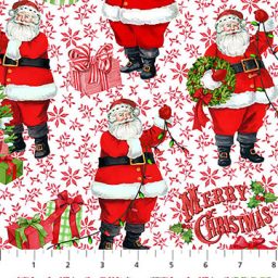 Vintage Christmas - Feature Santa - Red