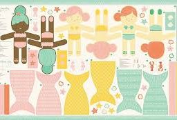The Sea and Me by Stacy Iest Hsu - Mermaid Dolls Panel