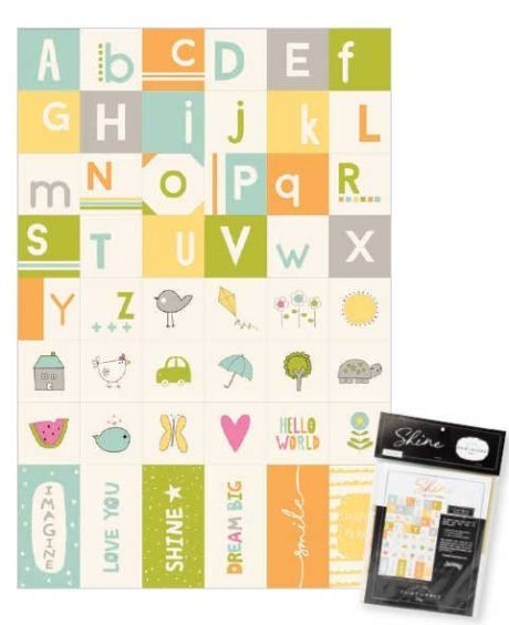 Shine by Sweetwater - Packaged Canvas Panel - Letters and Animals