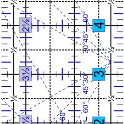 Erie Quilt Art Quilting Rulers - 2.5" x 6.5"