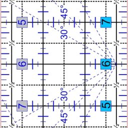 Erie Quilt Art Quilting Rulers - 3" x 12"