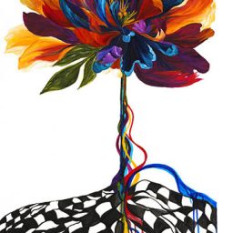 Hello Gorgeous - Dripping Flower Panel