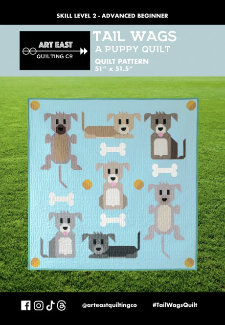 Tail Wags - Pattern by Art East Quilting Co.
