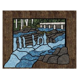 Naturescapes Basics The Falls stained glass wall hanging pattern