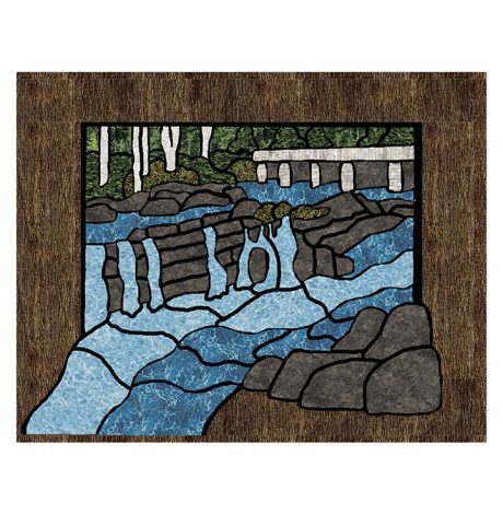 Naturescapes Basics The Falls stained glass wall hanging pattern